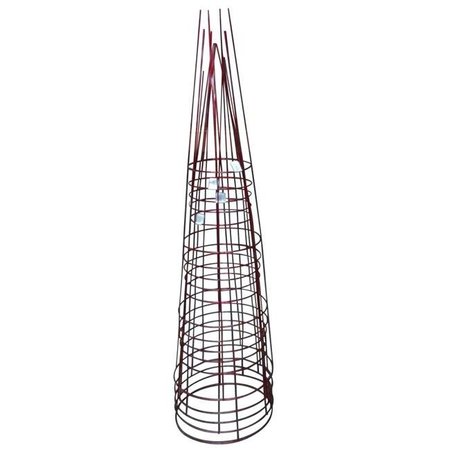 GLAMOS WIRE PRODUCTS Glamos Wire Products 286474 54 in. Heavy Duty Blazin Gemz Ruby Red Plant Support - Pack of 5 286474